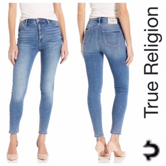 TRUE RELIGION CAIA HIGH RISE SUPER SKINNY JEANS